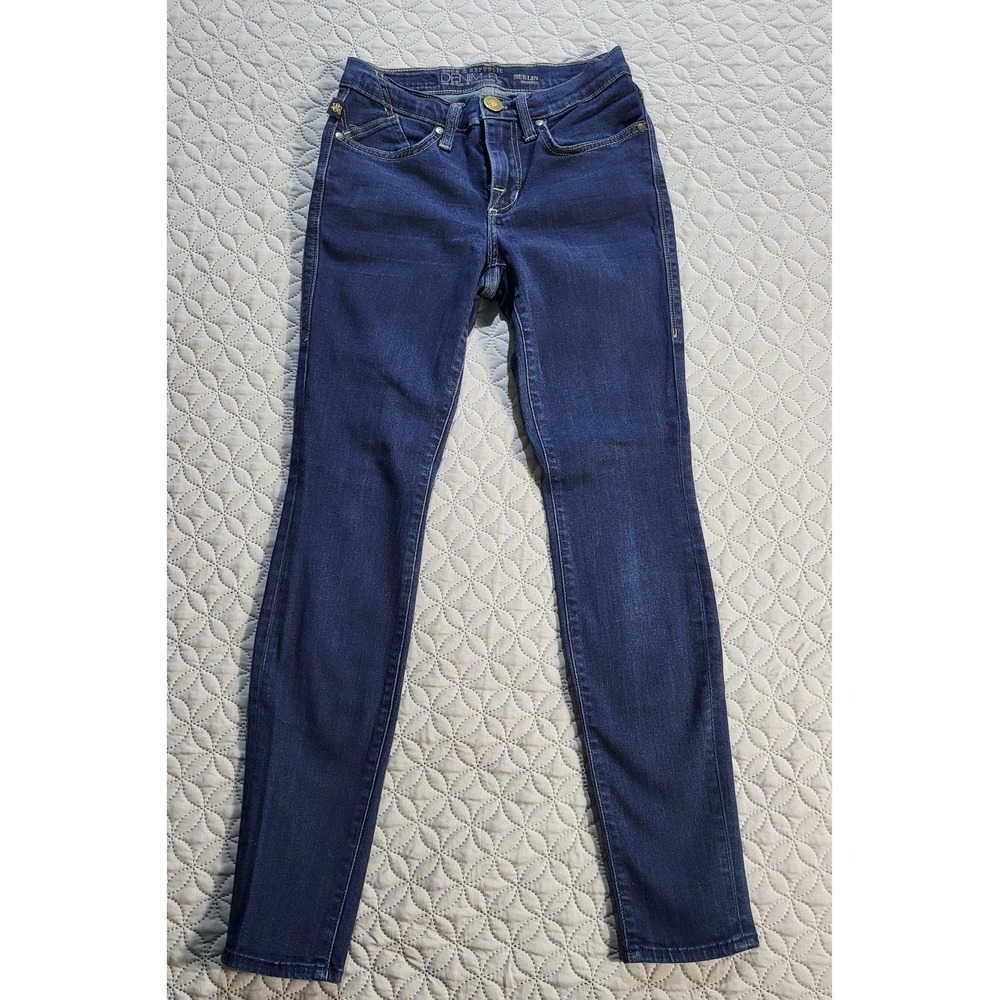 Rock & Republic Dark Wash Skinny Jeans Embellished Pockets Denim Size 0